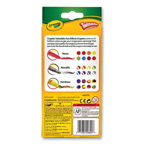 Twistables Mini Crayons, Assorted, 24-pack