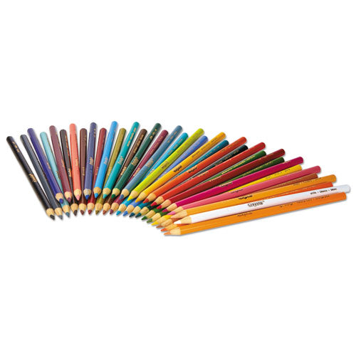Short-length Colored Pencil Set, 3.3 Mm, 2b (#1), Assorted Lead-barrel Colors, 36-pack