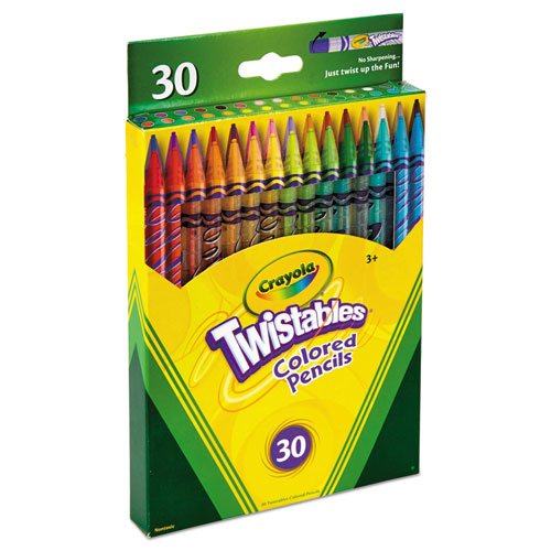 Twistables Colored Pencils, 2 Mm, 2b (#1), Assorted Lead-barrel Colors, 30-pack
