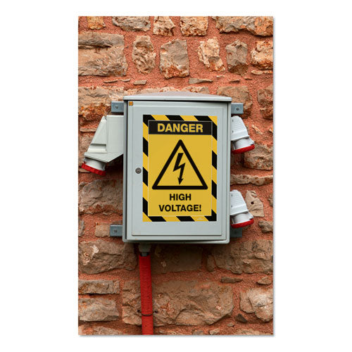 Duraframe Security Magnetic Sign Holder, 8 1-2 X 11, Yellow-black Frame, 2-pack