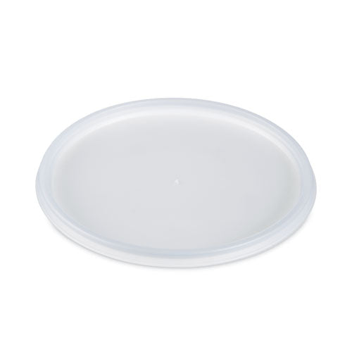 Plastic Lids For Foam Containers, Flat, Vented, Fits 24-32 Oz, Translucent, 100-pack, 5 Packs-carton