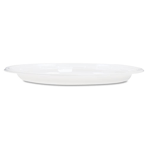 Famous Service Plastic Dinnerware, Plate, 6" Dia, White, 125-pack, 8 Packs-carton