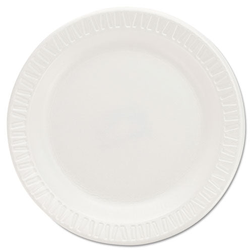 Quiet Classic Laminated Foam Dinnerware Plates, 6", White, 125-pack, 8 Packs-carton