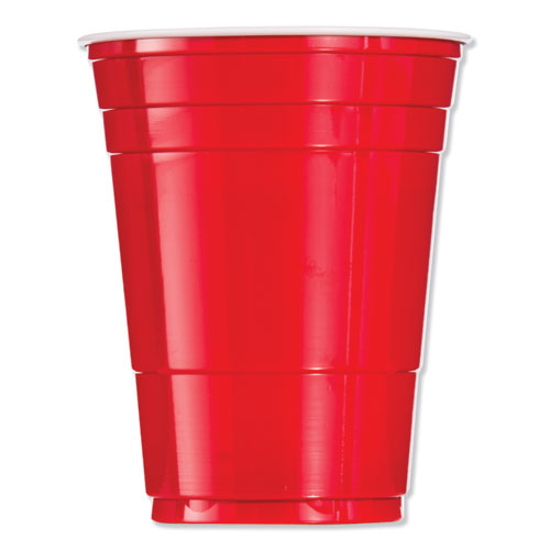 Solo Plastic Party Cold Cups, 16 Oz, Red, 50-bag, 20 Bags-carton