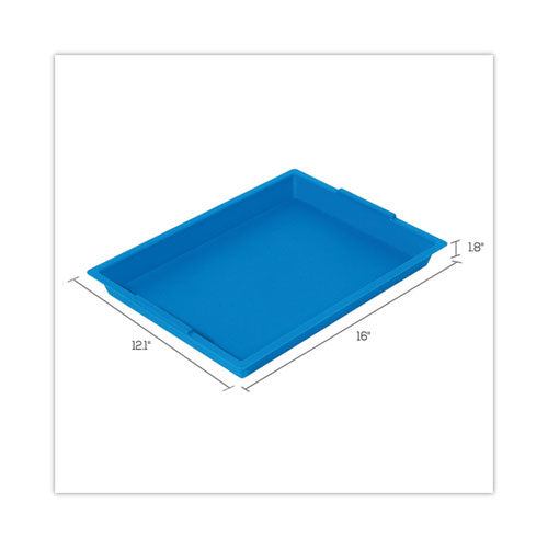 Little Artist Antimicrobial Finger Paint Tray, 16 X 1.8 X 12, Blue