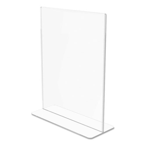 Superior Image Double Sided Sign Holder, 8 1-2 X 11 Insert, Clear