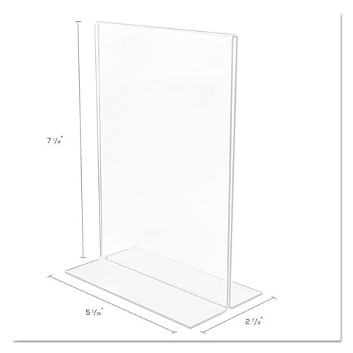 Classic Image Double-sided Sign Holder, 5 X 7 Insert, Clear