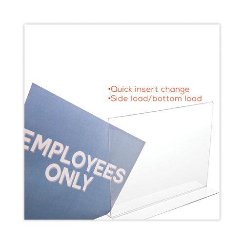Classic Image Stand-up Double-sided Sign Holder, 8.5 X 11, 12-pack