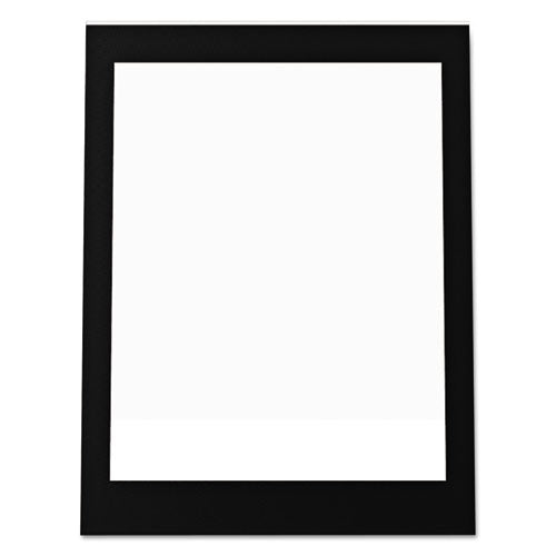 Superior Image Black Border Sign Holder, 5 X 7, Slanted, Black-clear