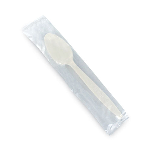 Individually Wrapped Heavyweight Pla Spoons, Beige, 500-carton
