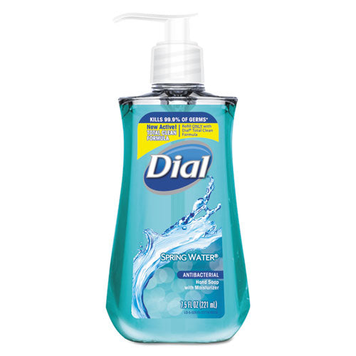 Antibacterial Liquid Hand Soap, Spring Water, 7.5 Oz Bottle, 12-carton