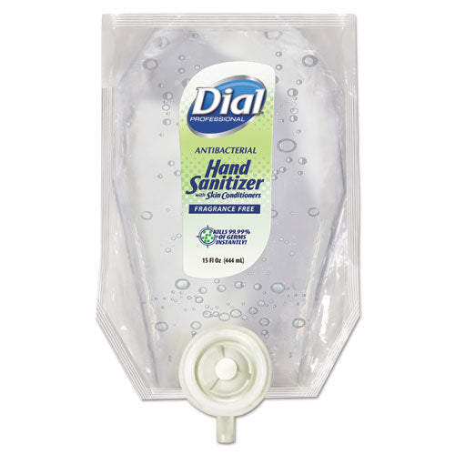 Antibacterial Gel Hand Sanitizer Refill For Eco-smart Dispenser, Fragrance Free, 15 Oz, 6-carton