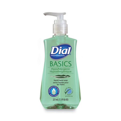 Basics Mp Free Liquid Hand Soap, Unscented, 7.5 Oz Pump Bottle, 12-carton