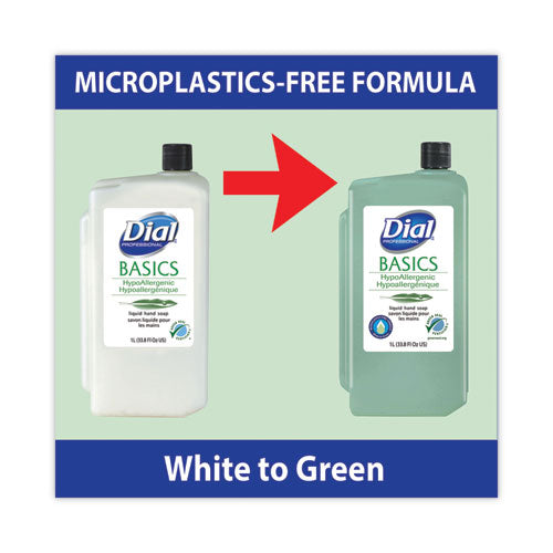 Basics Mp Free Liquid Hand Soap, Unscented, 1 L Refill Bottle, 8-carton