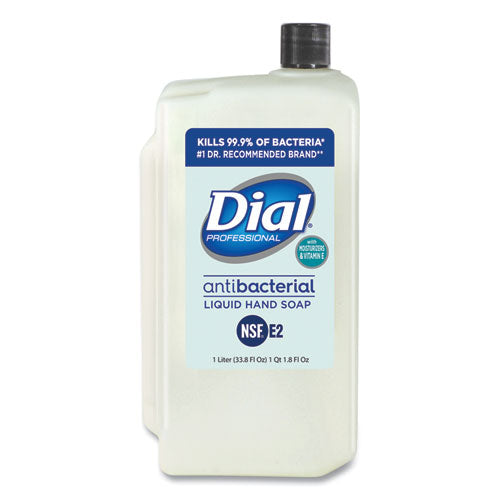 Antibacterial Liquid Hand Soap With Moisturizers Refill For 1 L Liquid Dispenser, Pleasant, 1 L, 8-carton