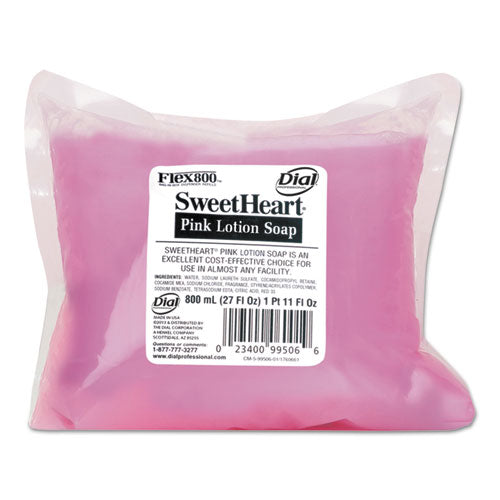 Sweetheart Pink Soap For Dial 800 Ml Dispenser, Fruity Floral, 800 Ml, 12-carton