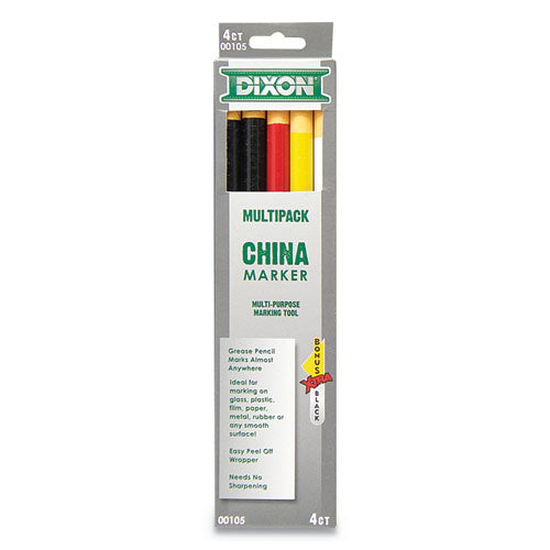 China Marker, Black, Thin Lead, Dozen