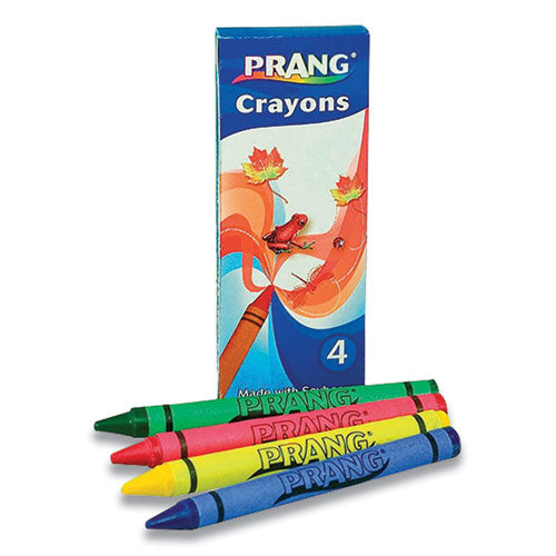 Crayons Made With Soy, 4 Assorted Colors, 4-pack, 288 Packs-carton —  Sapphire Purchasing