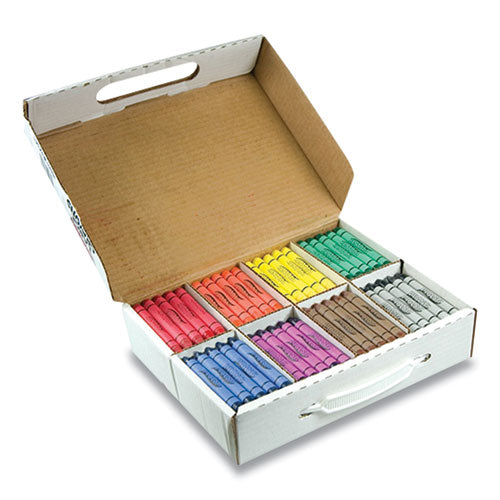 Crayons, Large, 8 Colors, 200-box