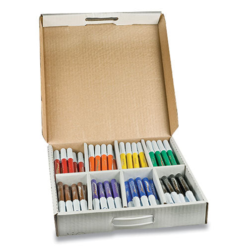 Washable Marker Master Pack, Broad Bullet Tip, Assorted Colors, 200-carton