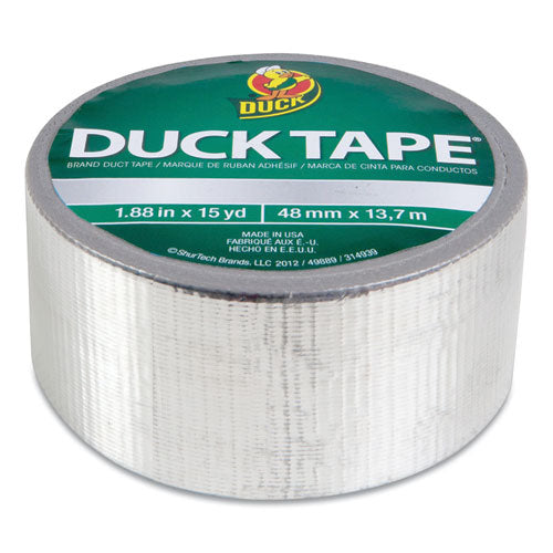 Colored Duct Tape, 3" Core, 1.88" X 10 Yds, Chrome