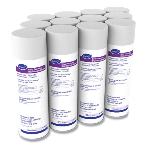 Envy Foaming Disinfectant Cleaner, Lavender Scent, 19 Oz Aerosol Spray