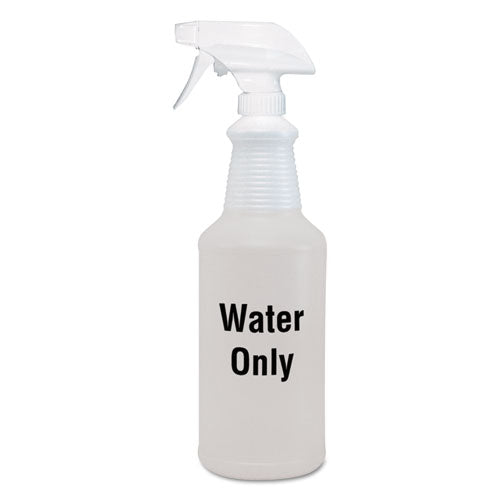 Water Only Spray Bottle, 32 Oz, White, 12-carton