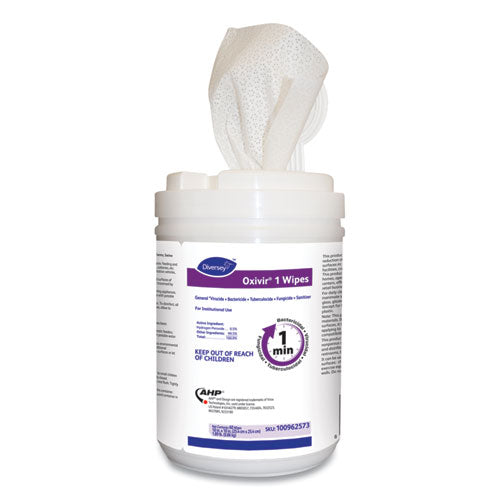 Oxivir 1 Wipes, Characteristic Scent, 10" X 10", 60 Wipes, 12-carton