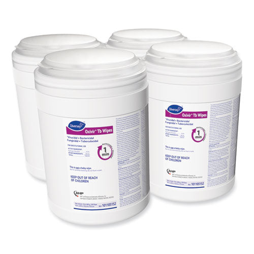 Oxivir Tb Disinfectant Wipes, 6 X 6.9, White, 160-canister, 4 Canisters-carton