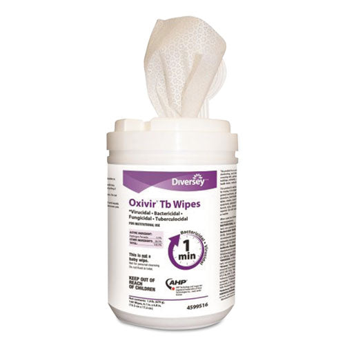 Oxivir Tb Disinfectant Wipes, 7 X 6, White, 160-canister, 12 Canisters-carton