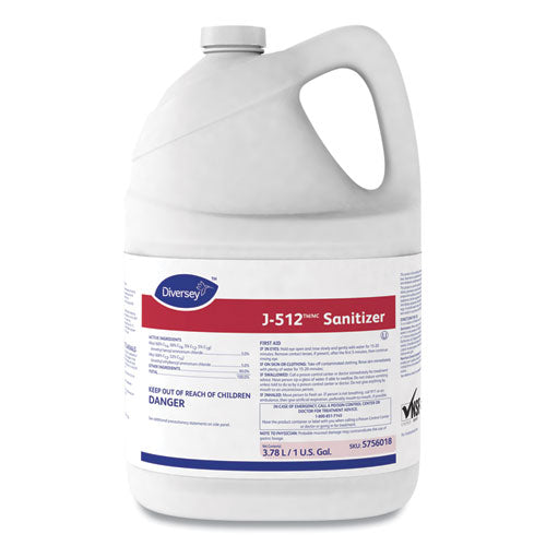 J-512tm-mc Sanitizer, 1 Gal Bottle, 4-carton