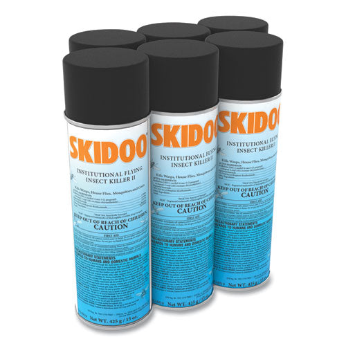 Skidoo Institutional Flying Insect Killer, 15 Oz Aerosol Spray, 6-carton