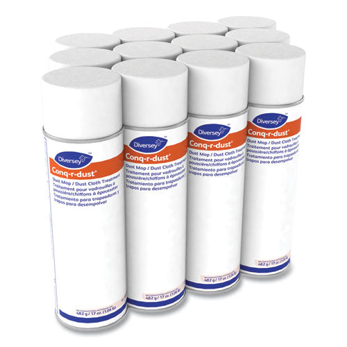 Conq-r-dust Dust Mop-dust Cloth Treatment, Amine Scent, 17 Oz Aerosol Spray, 12-carton