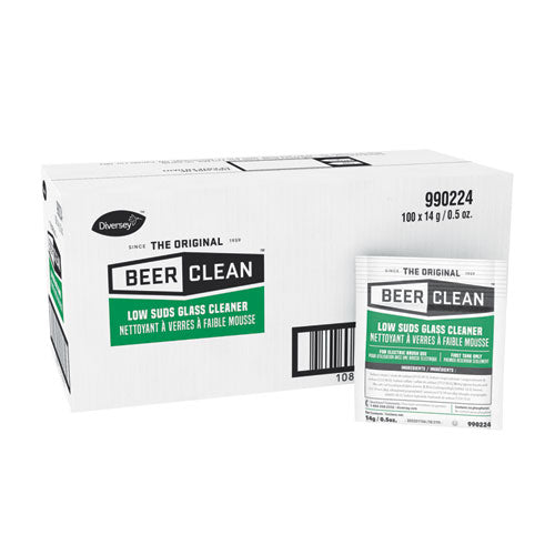 Beer Clean Glass Cleaner, Powder, 0.5 Oz Packet, 100-carton