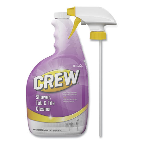 Crew Shower, Tub And Tile Cleaner, Liquid, 32 Oz, 4-carton