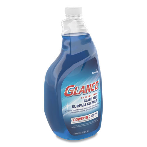 Glance Powerized Glass And Surface Cleaner, Liquid, 32 Oz, 4-carton
