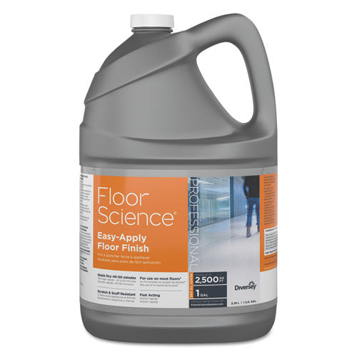 Floor Science Easy Apply Floor Finish, Ammonia Scent, 1 Gal Container, 4-carton