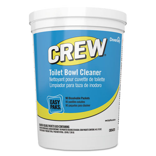 Crew Easy Paks Toilet Bowl Cleaner, Fresh Floral Scent, 0.5 Oz Packet, 90 Packets-tub, 2 Tubs-carton
