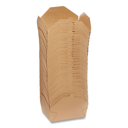 Reclosable One-piece Natural-paperboard Take-out Box, 8.5 X 6.25 X 2.5, Brown, 200-carton