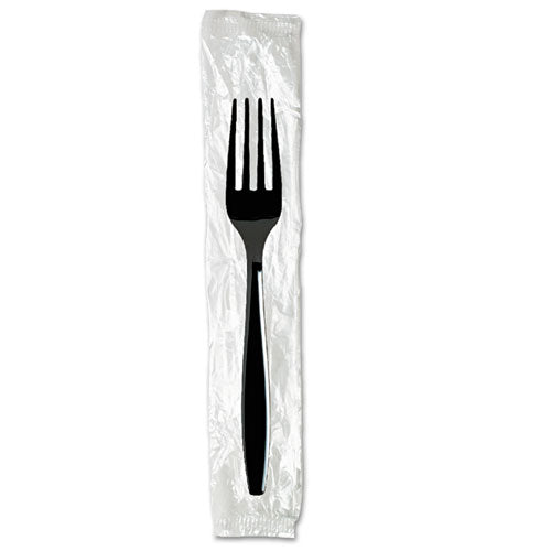 Individually Wrapped Heavyweight Cutlery Set, Fork-knife-spoon-napkin, 250-carton