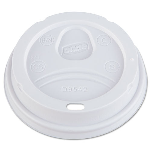 Dome Drink-thru Lids, Fits 10 Oz To 16 Oz Paper Hot Cups, White, 1,000-carton