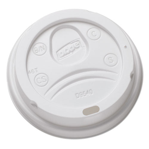 Sip-through Dome Hot Drink Lids, Fits 10 Oz Cups, White, 100-pack, 10 Packs-carton