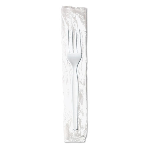 Mediumweight Polypropylene Cutlery, Forks, White, 1,000-carton