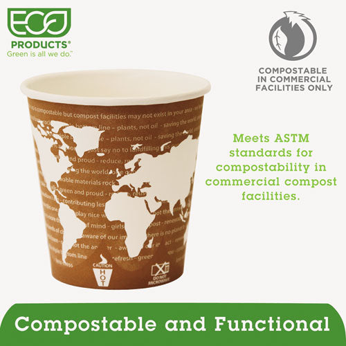 World Art Renewable And Compostable Hot Cups Convenience Pack, 10 Oz, 50-pack
