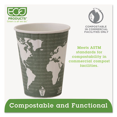 World Art Renewable And Compostable Insulated Hot Cups, Pla, 12 Oz, 40-packs, 15 Packs-carton