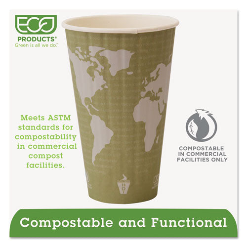 World Art Renewable And Compostable Insulated Hot Cups, Pla, 16 Oz, 40-packs, 15 Packs-carton