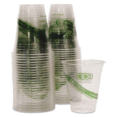 Greenstripe Renewable And Compostable Cold Cups Convenience Pack, 12 Oz, Clear, 50-pack