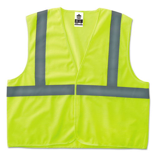 Glowear 8205hl Type R Class 2 Super Econo Mesh Safety Vest, Lime, 4x--5x-large