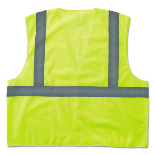 Glowear 8205hl Type R Class 2 Super Econo Mesh Safety Vest, Lime, 4x--5x-large