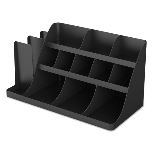 Extra Large Coffee Condiment And Accessory Organizer,24 X 11 4-5 X 12 1-2, Black